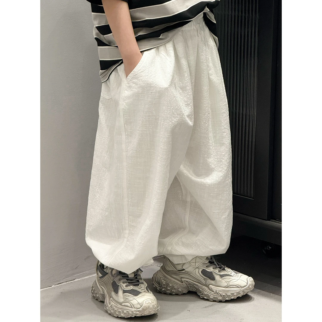 in 爱：bd25夏季男童防蚊裤薄款韩版儿童宽松长裤潮棉麻灯笼裤117