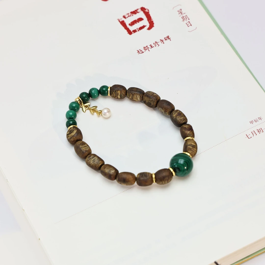 沉香奇楠沉香设计款单圈手串 零 L240876