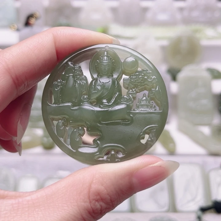 和田玉未镶嵌颈饰