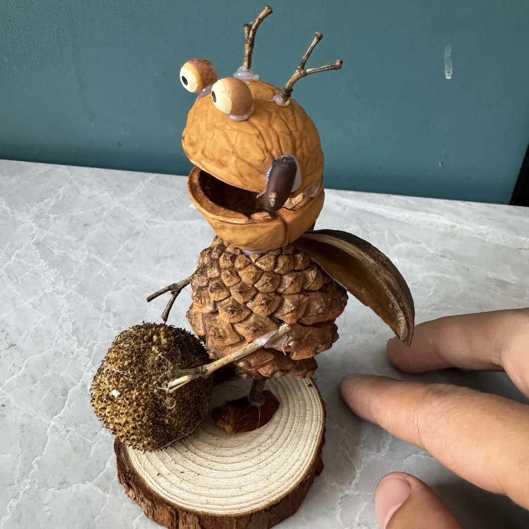 手工制作屎壳郎亲子适用的大嘴鸟渡渡鸟车载家居装饰摆件