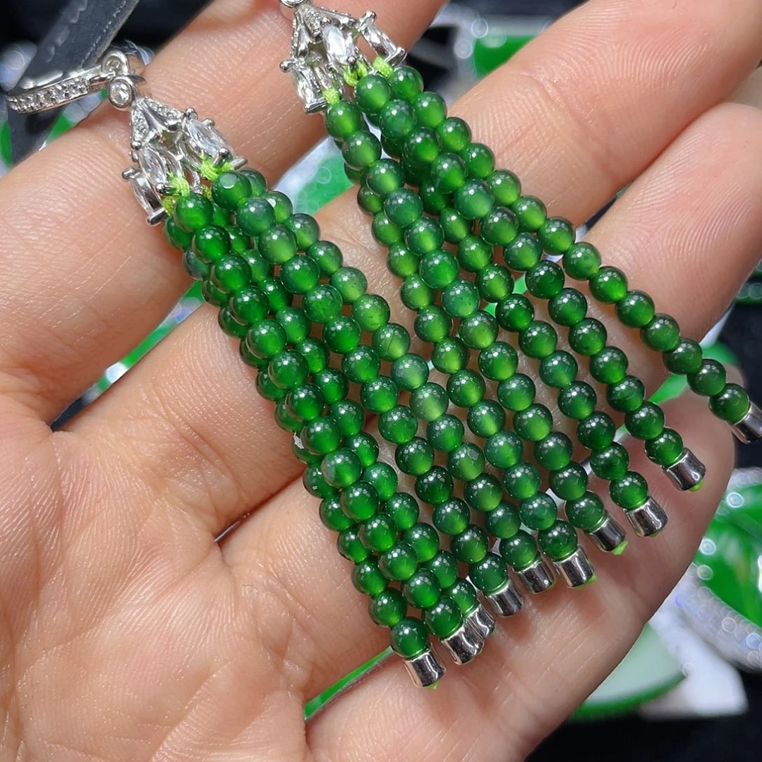 翡翠颈饰银S925镶嵌翡翠