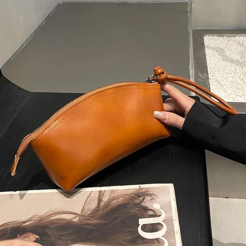 包包女款爆款2025新款 包包 手拿包纯大容量贝壳零钱包便携手拎包