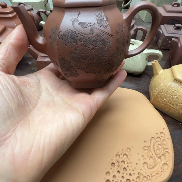 茶壶紫砂紫泥180cv