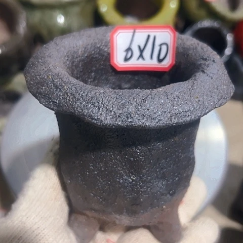 粗陶花盆手工花盆制作