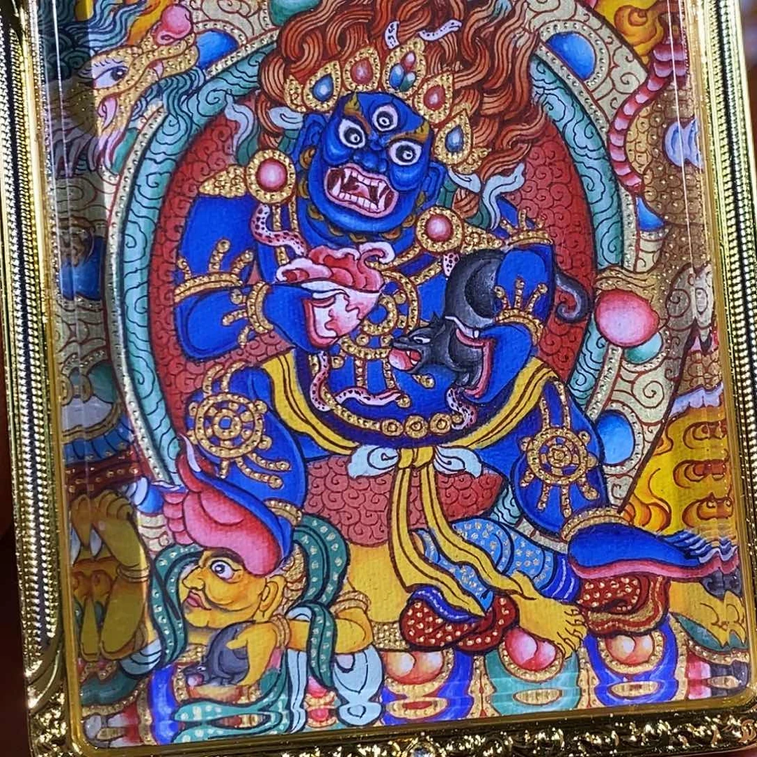 乐***a吊坠热贡纯手绘唐卡