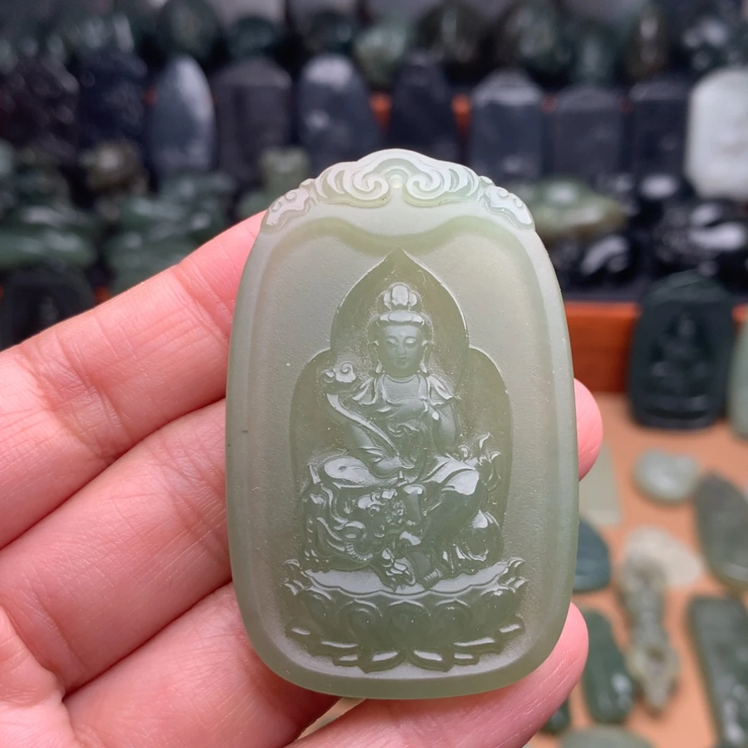 和田玉未镶嵌颈饰挂件29