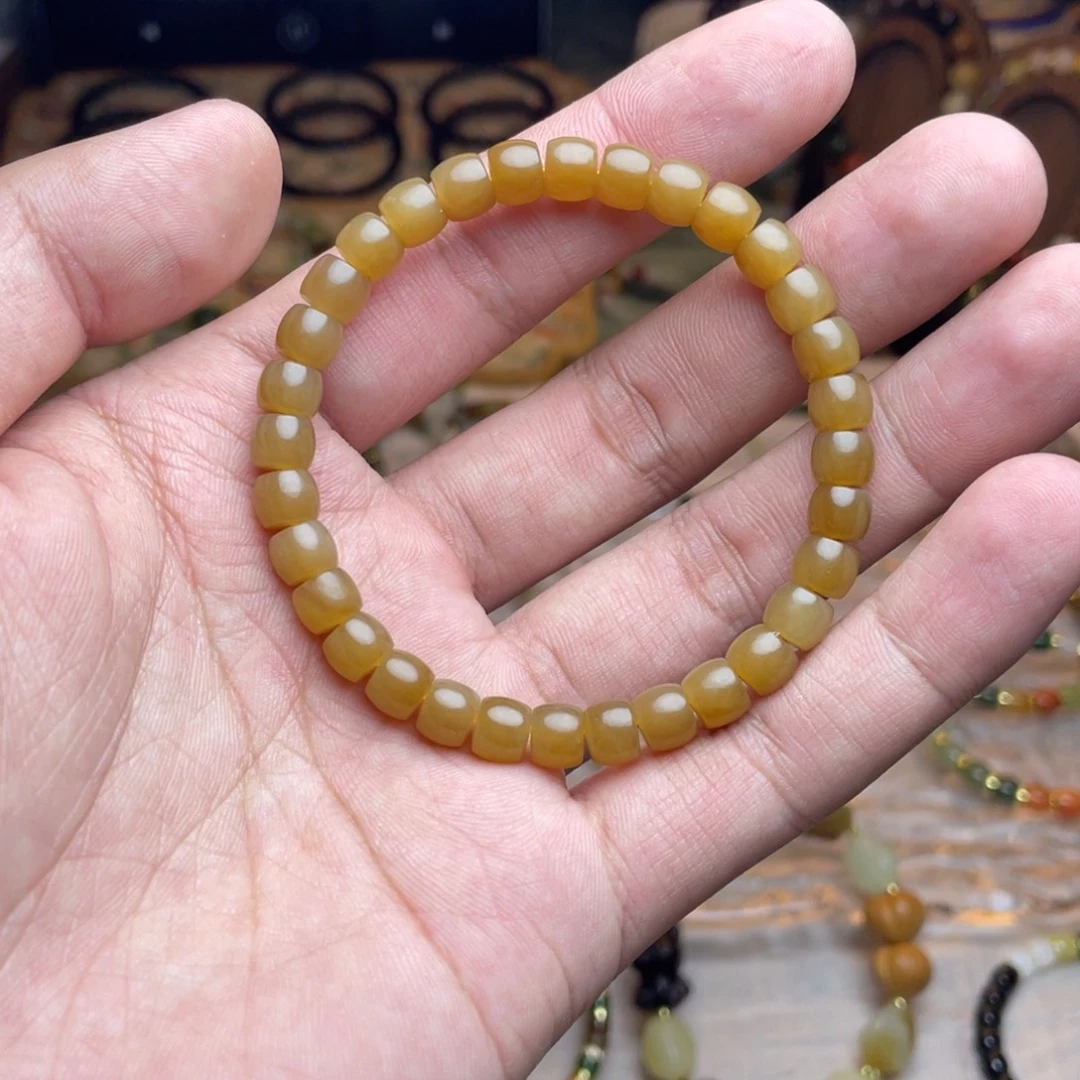 和田玉未镶嵌手链