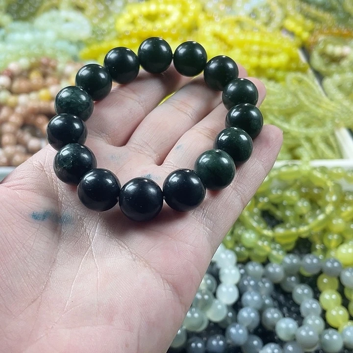 蛇纹石玉未镶嵌手链