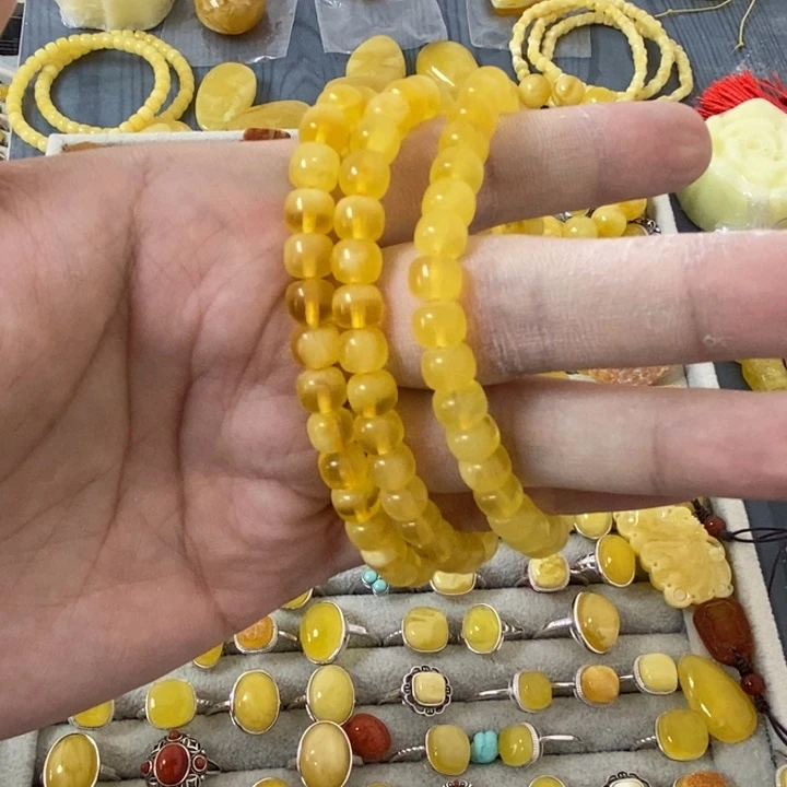 蜜蜡裸石未镶嵌多样性发货其一