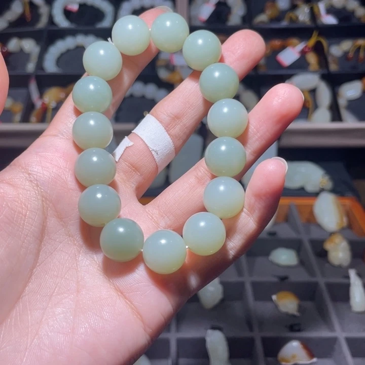 枫****和田玉(糖玉)未镶嵌手链