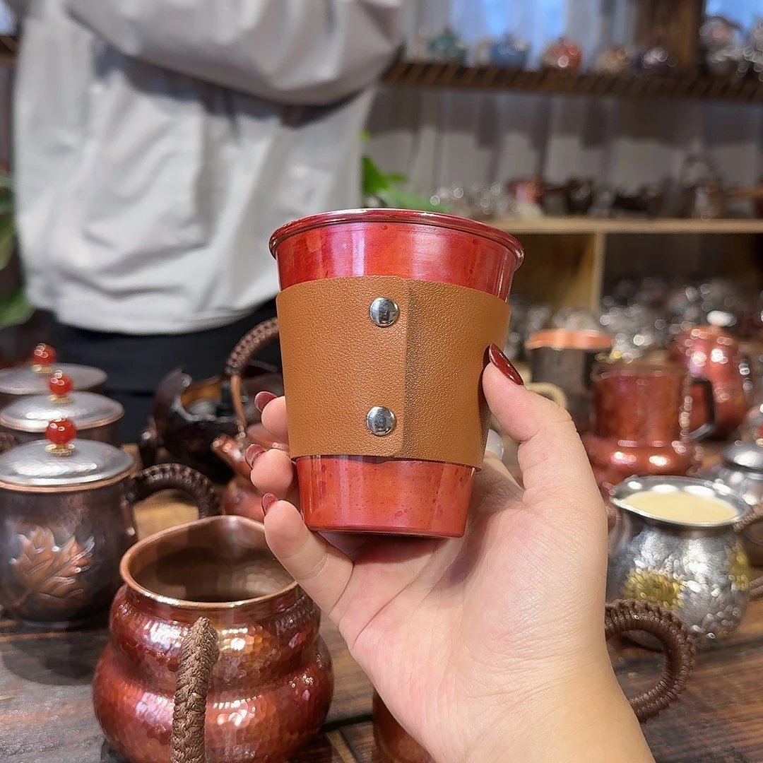 紫铜手工可乐杯一个