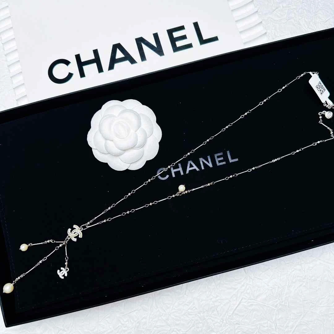 95新 Chanel/香奈儿 柚礼中古/香奈儿银球节段流苏项链LZ502198