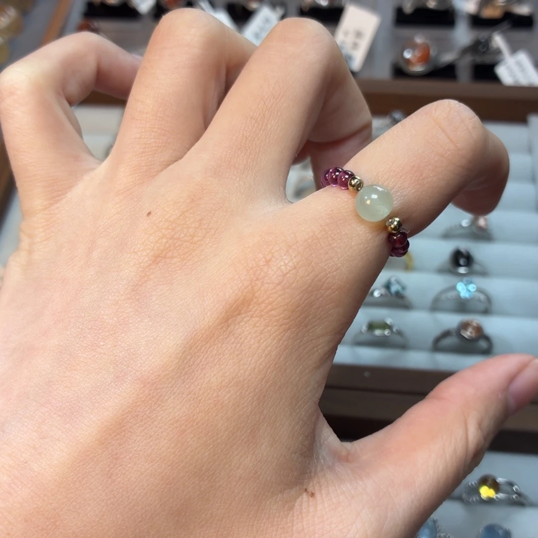 戒指银S925镶嵌黄晶