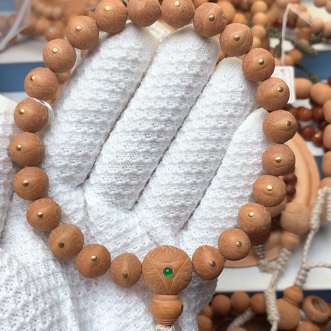 手串凤眼菩提镶嵌铜钉11.5一物一图