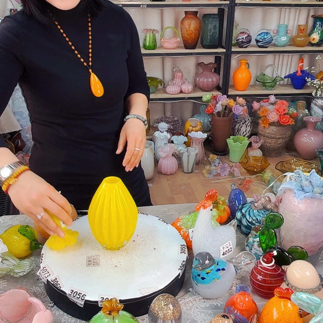 柠檬黄瓶 福利家悦花瓶花器摆件