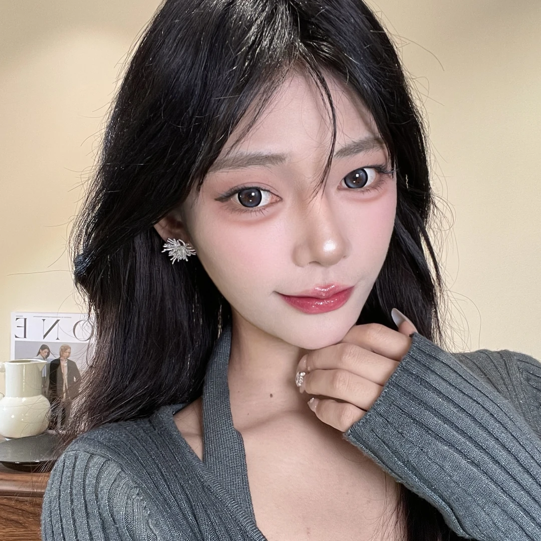 A-264 星尘花火耳环女超闪高级气质小众设计感耳饰