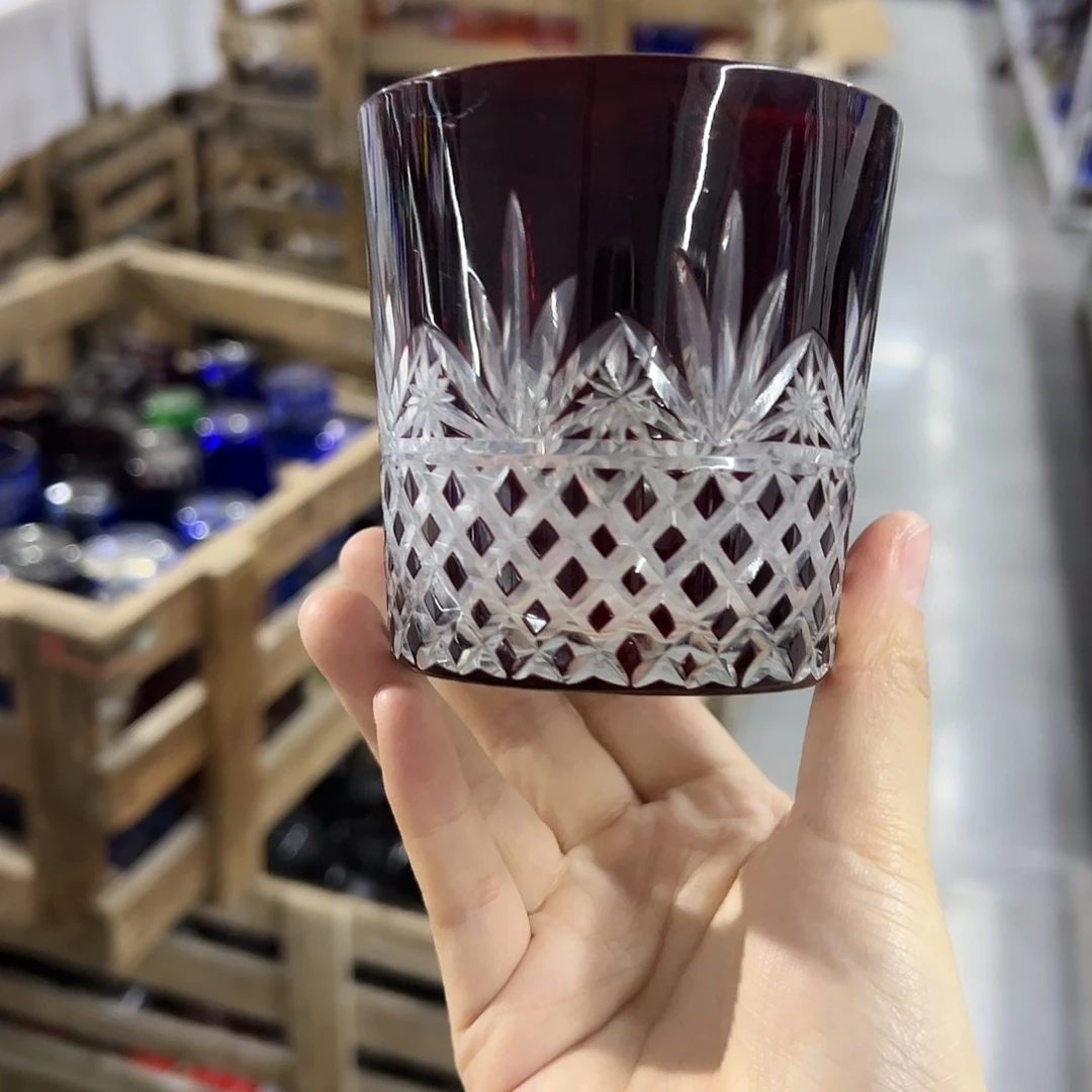 平底款水晶玻璃微瑕一个