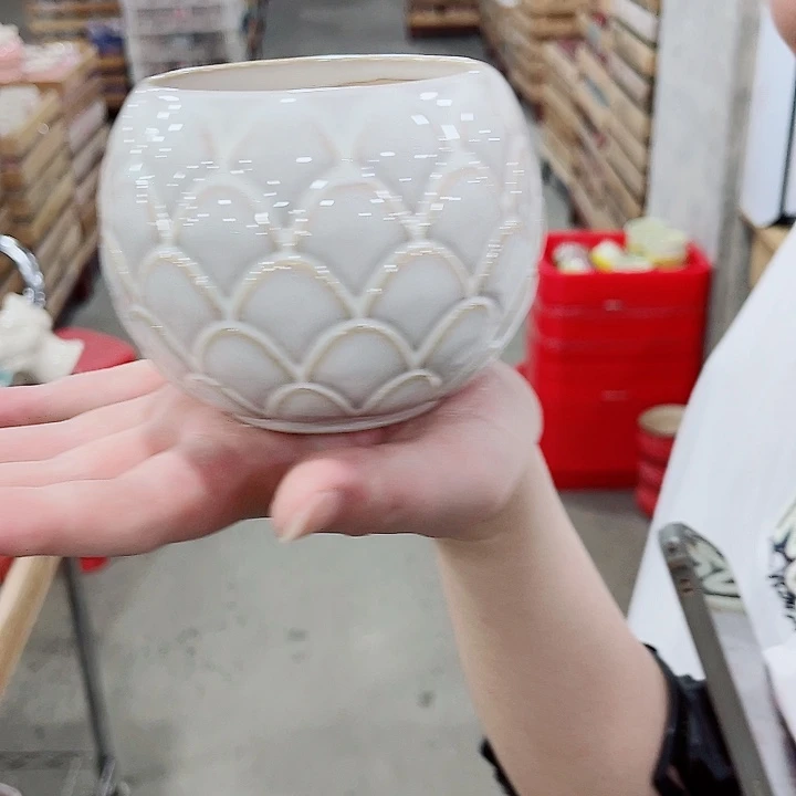 有孔，凑10元包邮陶瓷花盆发货！