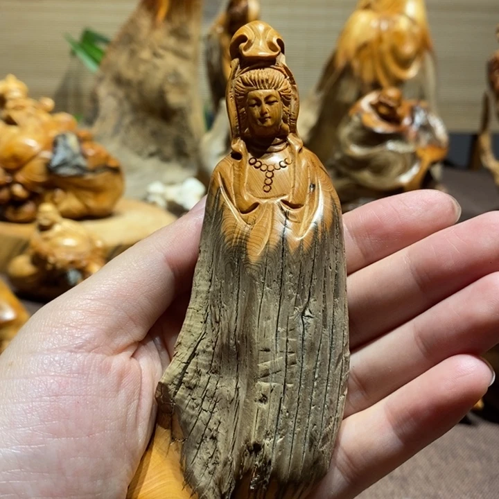 柏木（崖柏）原皮观音