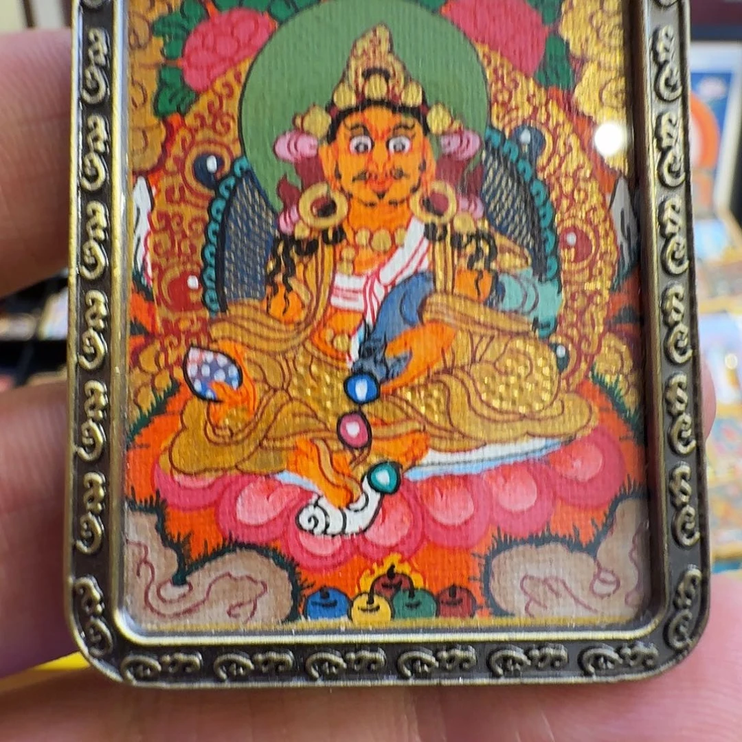 吊坠黄财神纯手绘假一罚十