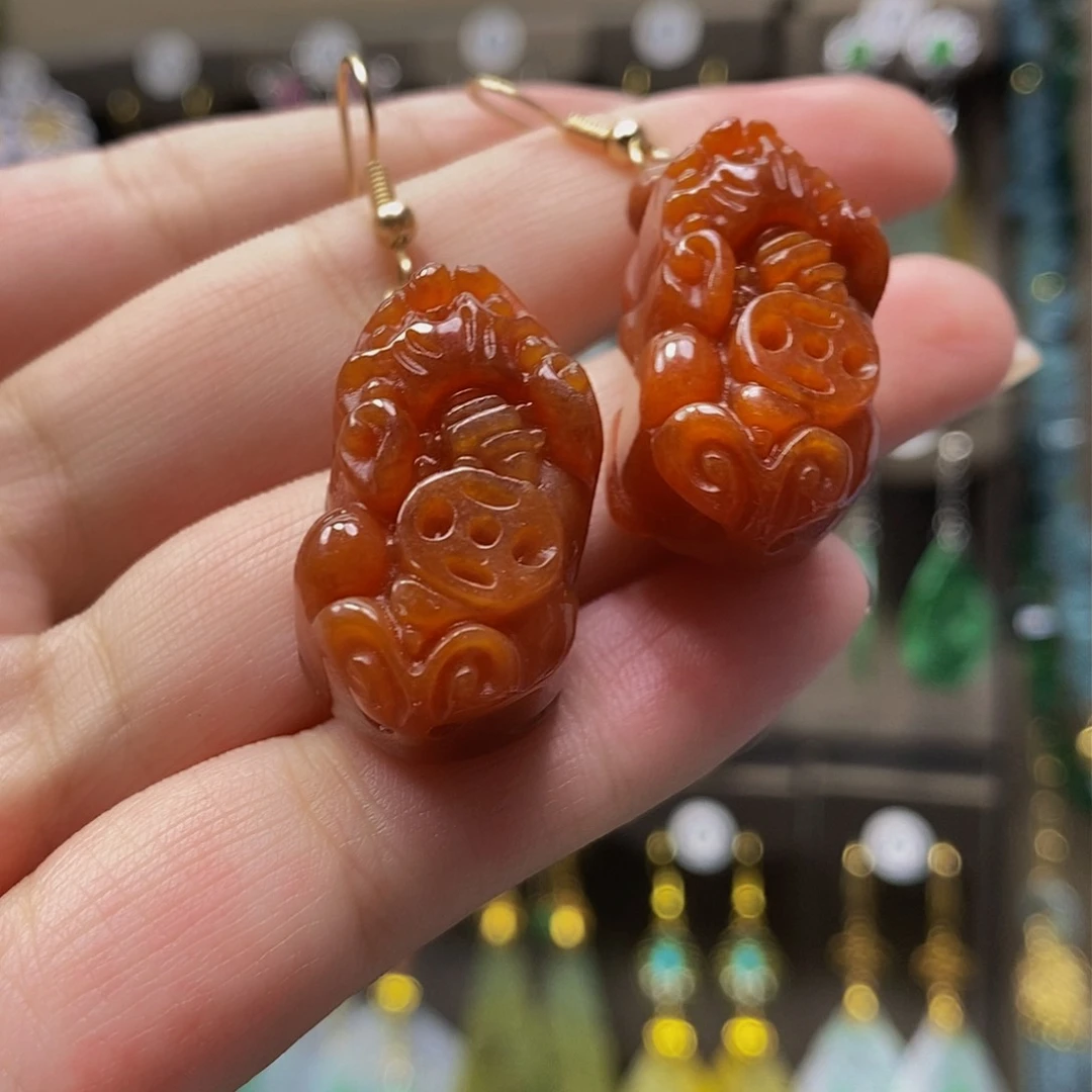 未镶嵌翡翠耳饰翡翠
