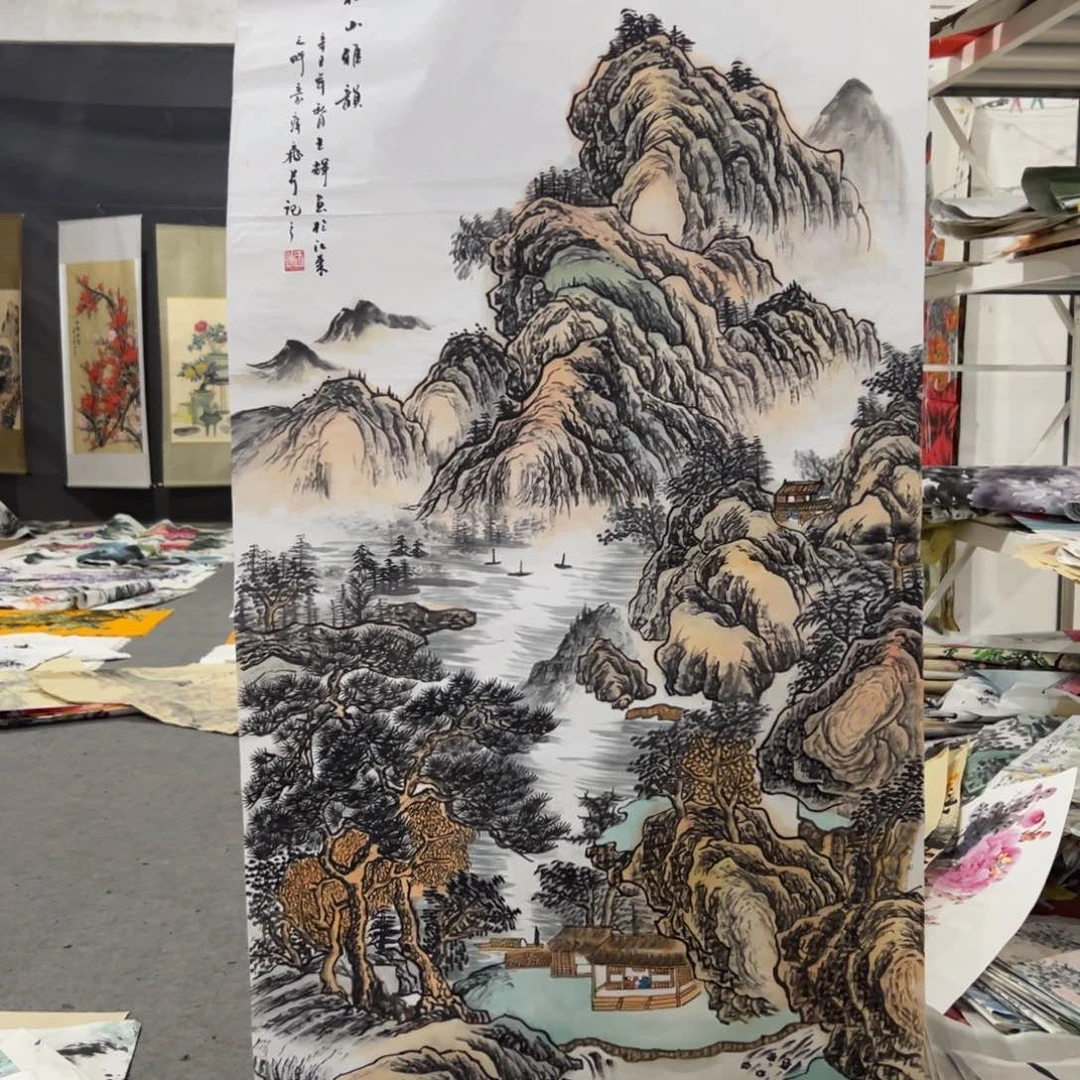 国画国画作品画心一张