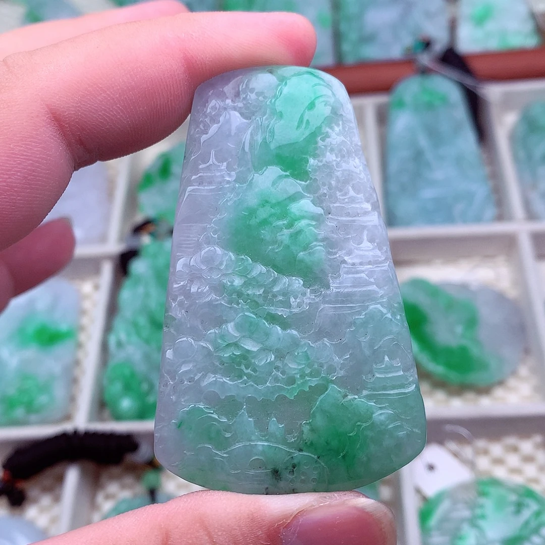 翡翠未镶嵌吊坠(不含链)