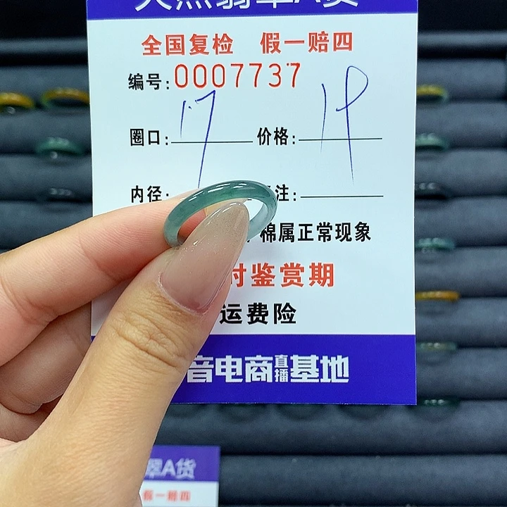 翡翠戒指未镶嵌        7737