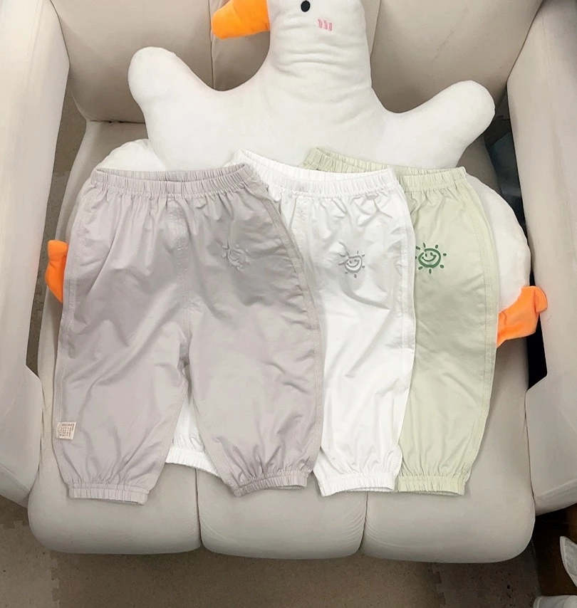 夏季宝宝防蚊裤小太阳防蚊裤儿童休闲简约裤子