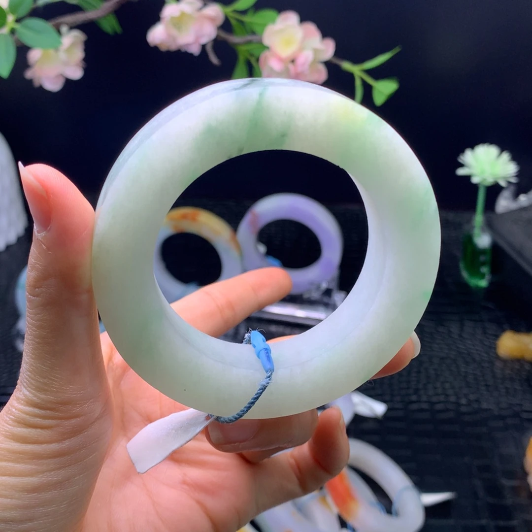 定制翡翠未镶嵌手镯56-68