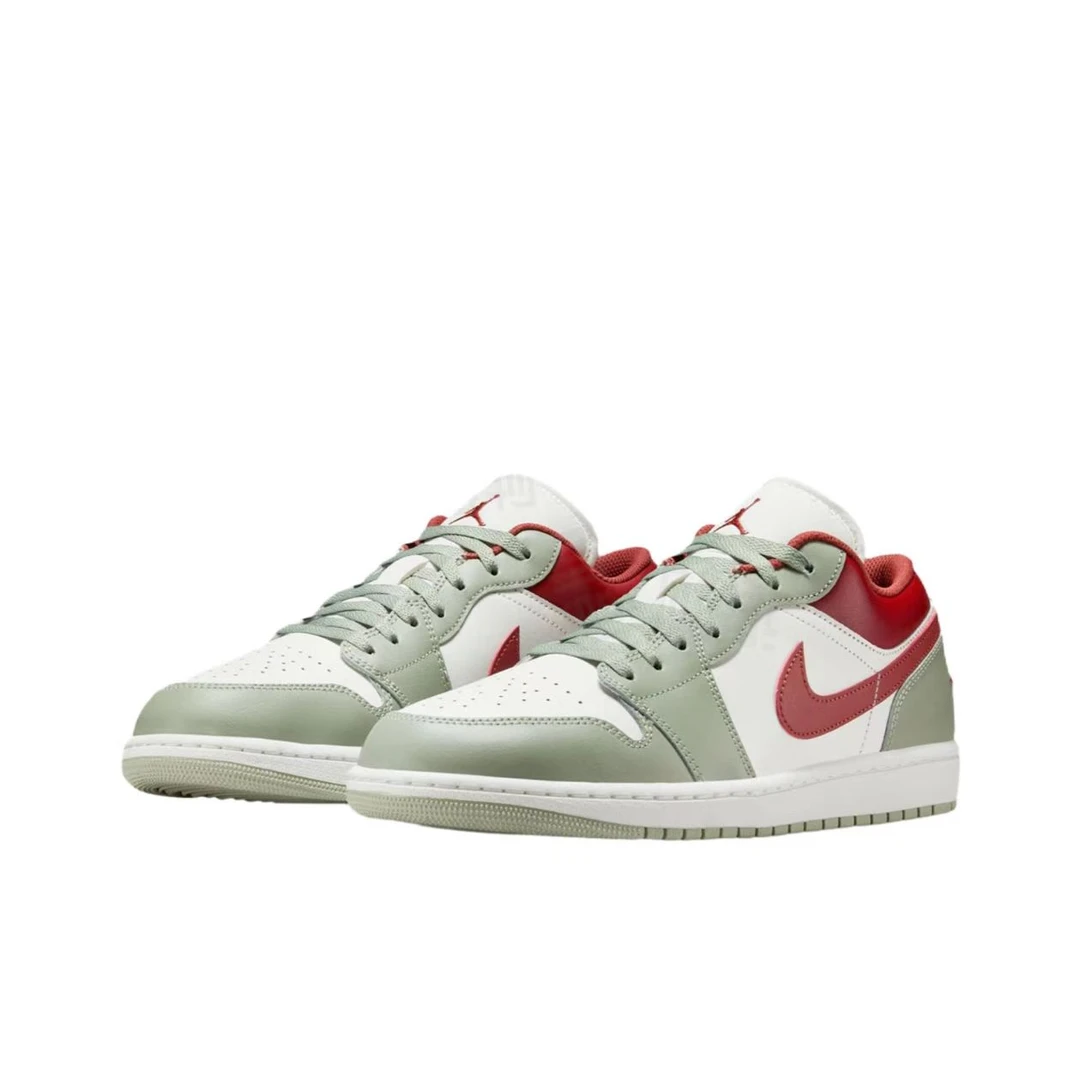 双旦礼NIKE/耐克新款男子aj1复古红白绿休闲鞋板鞋553558-133