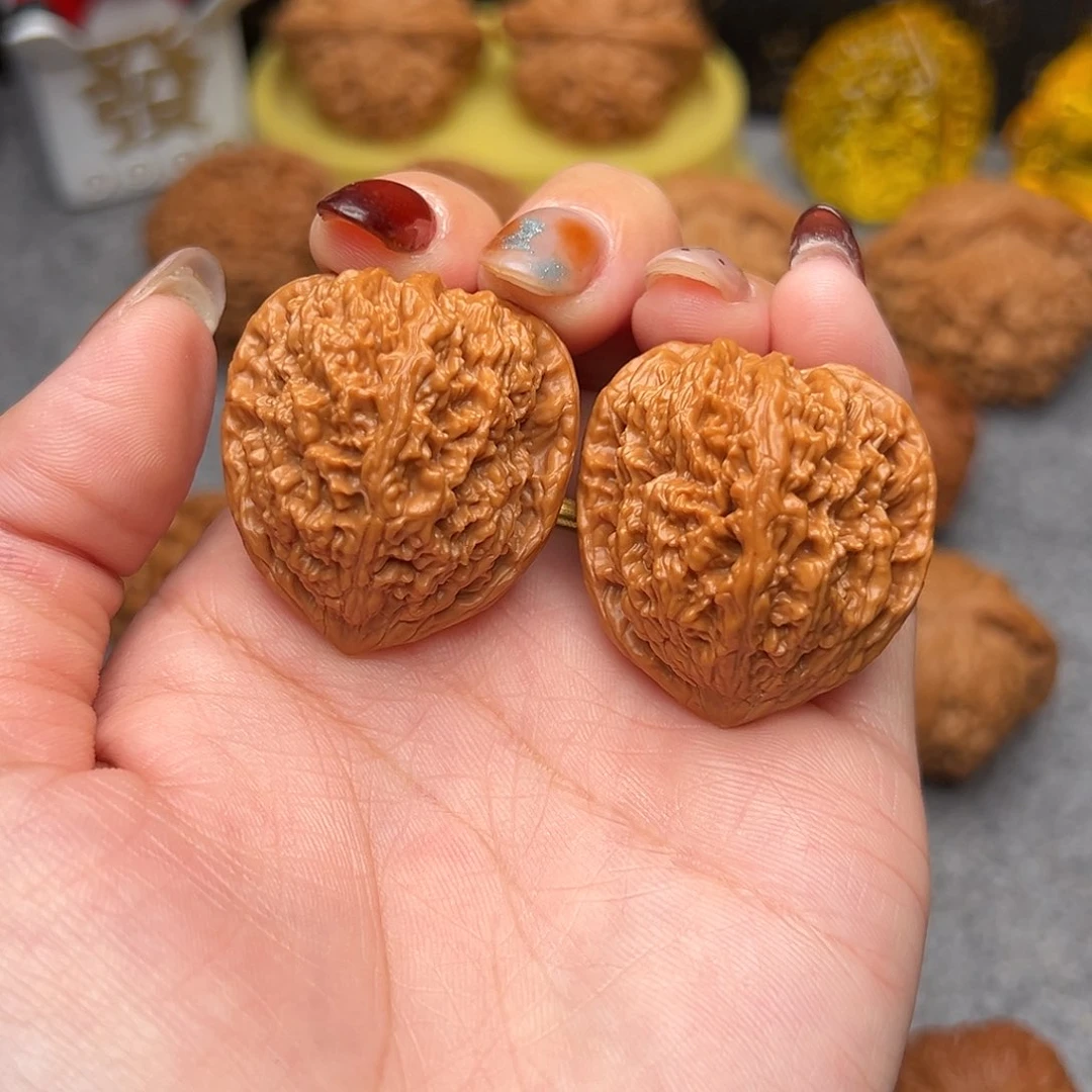 把件文玩核桃毕业精品精配野生小果子32.5全品