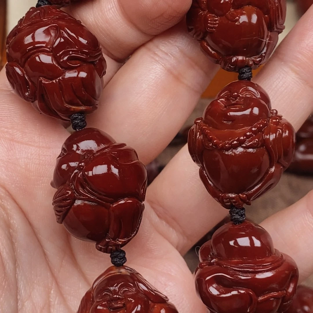 橄榄核吊坠.****.八宝弥勒