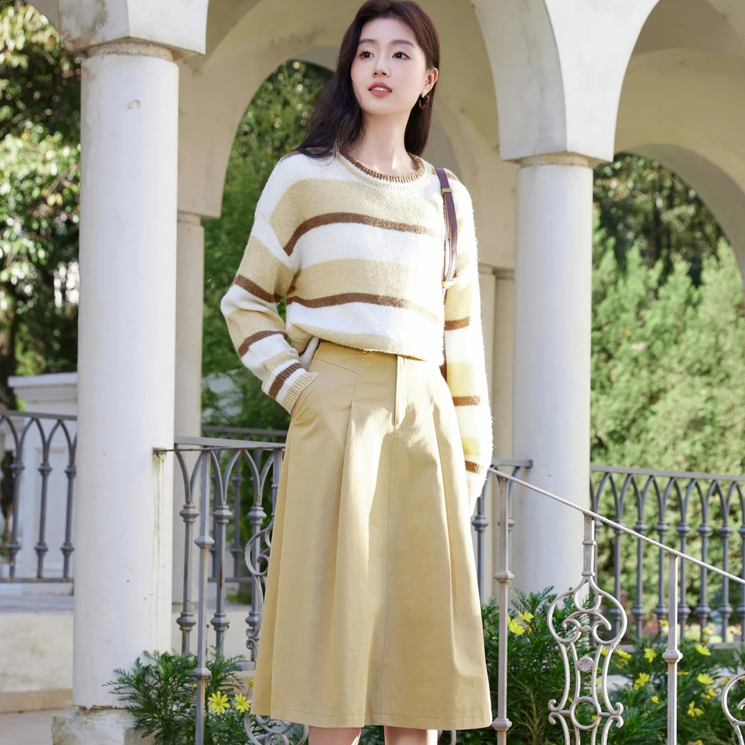 N841204毛针织衫 香影休闲百搭时尚显瘦春新款毛针织