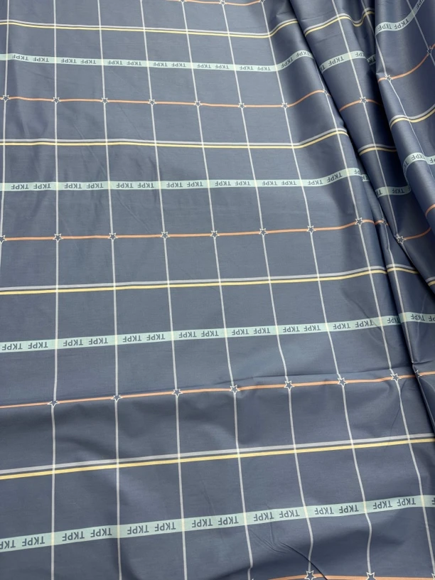 纯棉斜纹蓝方格2米✖️2.3米双人被罩，柔软舒适透气