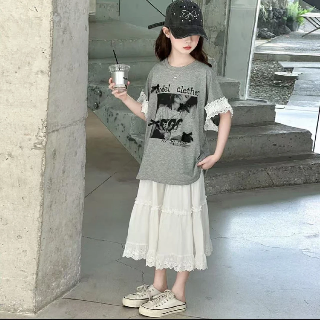 女童休闲夏季2025新款韩版儿童套装