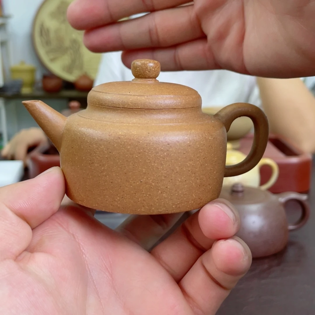 紫砂茶壶德钟 紫泥