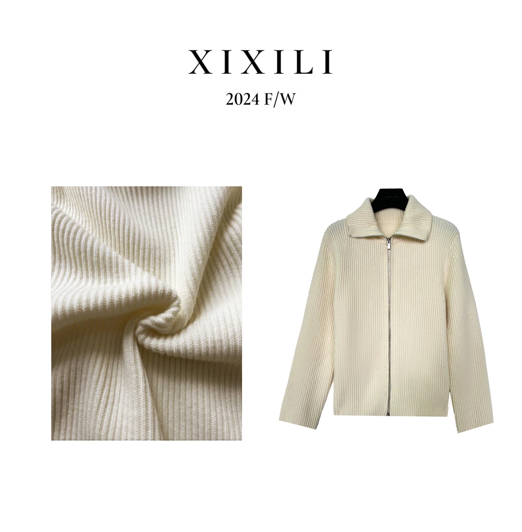 M1325-秋冬羊毛外套休闲开衫女