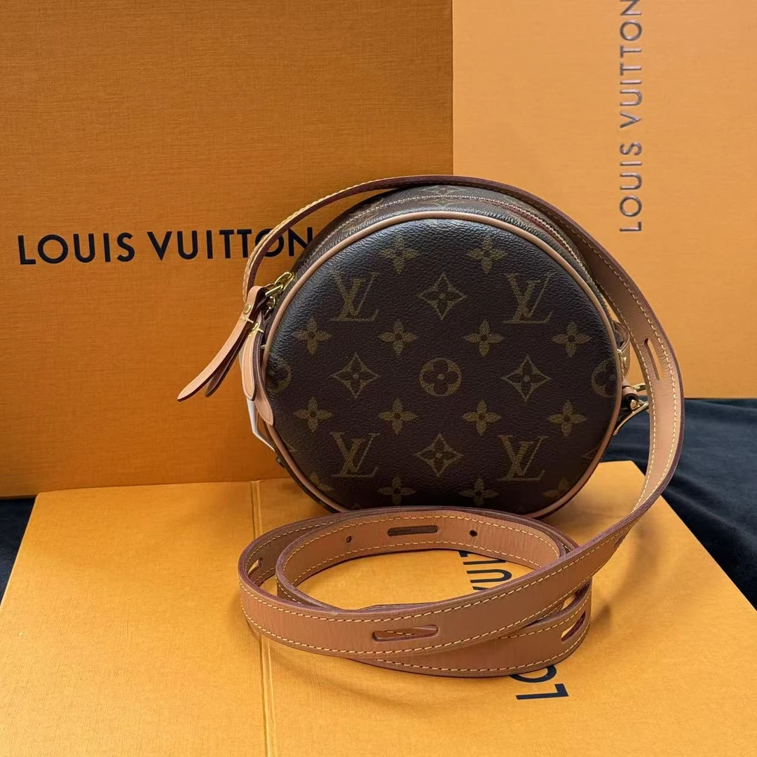 99新 LouisVuitton/路易威登 福利款丨小号软圆饼老花斜跨包
