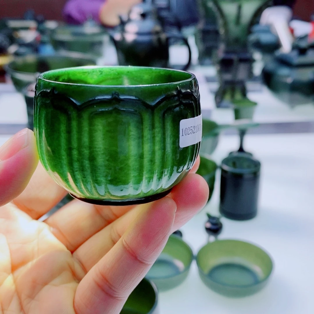 未镶嵌和田玉（青玉）把件阿**~微瑕