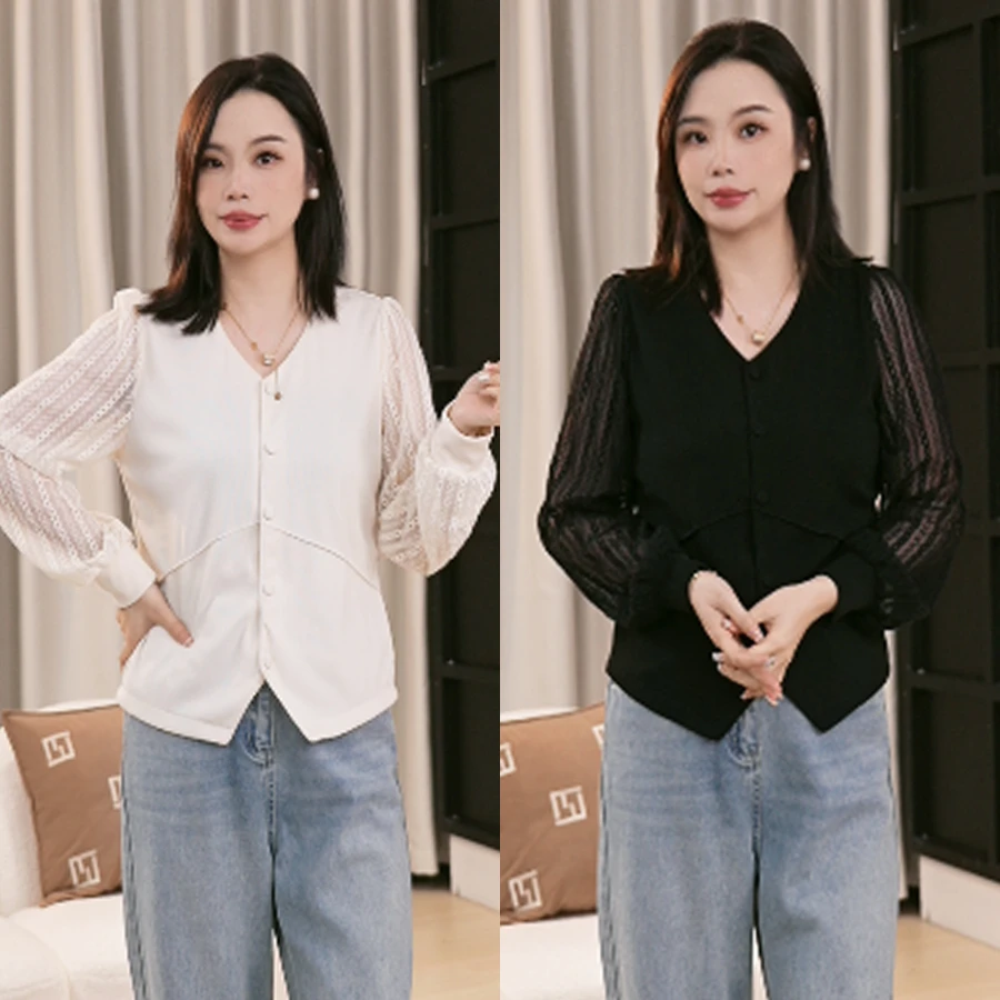 大码女装宽松褶皱气质显瘦百搭T恤女9976
