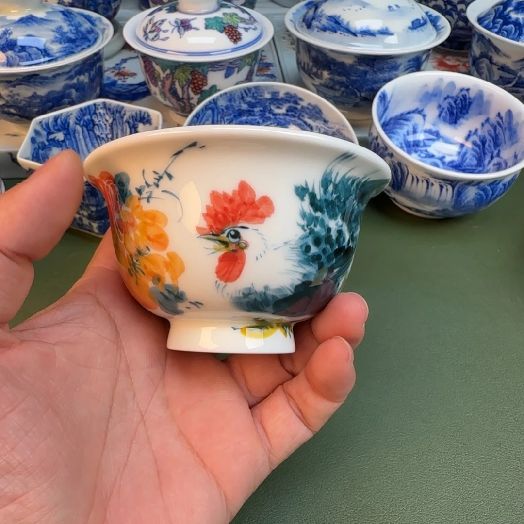 陶纯手工纯手绘茶具360