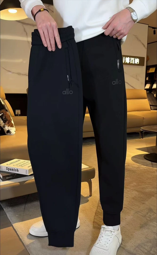 经典A款加绒休闲裤秋冬季宽松束脚男款弹力时尚休闲卫裤