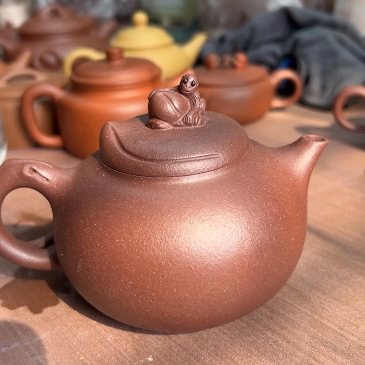 茶壶紫砂猴子壶300cc