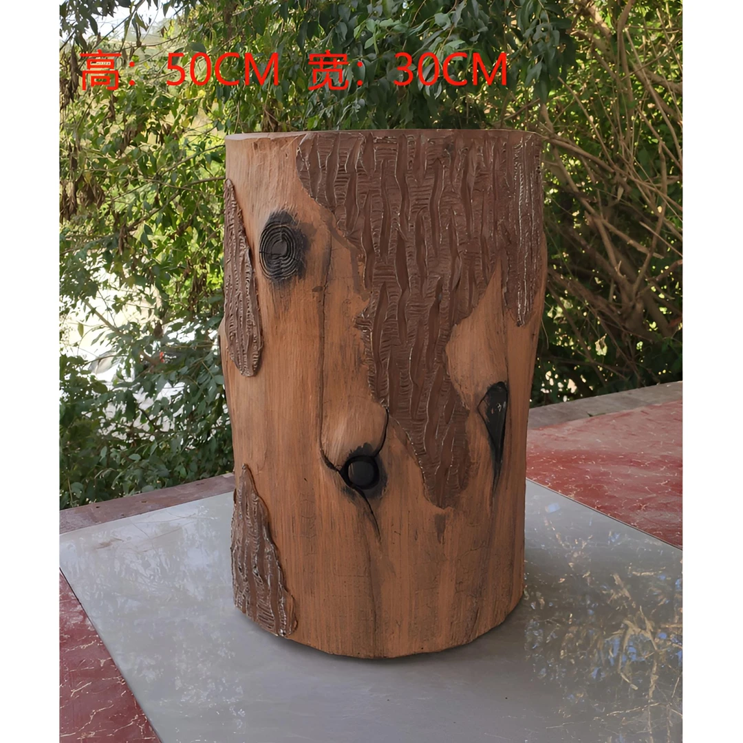 高端大气上档次户外花盆木头复古大口径大花盆大号庭院花盆