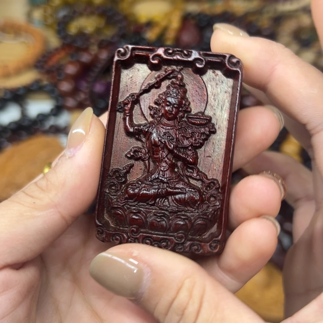 维腊木（绿檀）无事牌