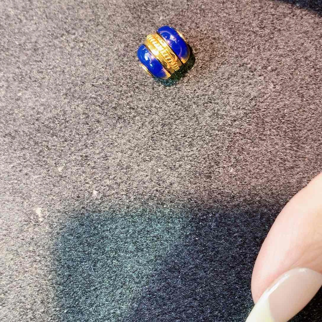 琥珀珠宝奇石银S925镀金镶嵌L*