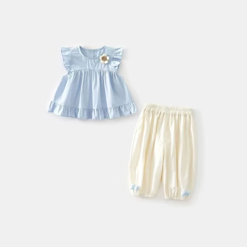 【A57】2025夏季新款百搭裙子洋气女韩版公主裙两件套