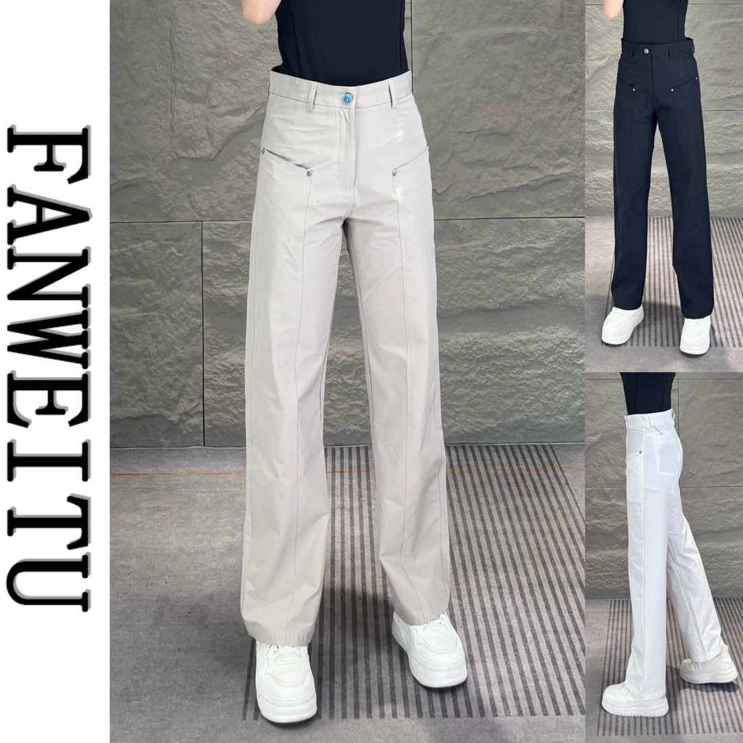 夏季高端男士设计款西装面料休闲裤轻薄透气舒适高腰时尚百搭6822