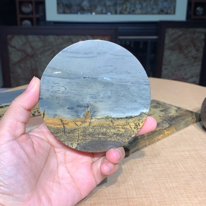 ，广西国画石摆件，收藏观赏